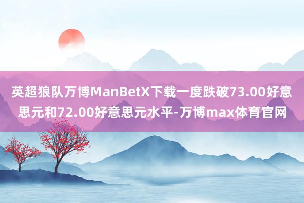 英超狼队万博ManBetX下载一度跌破73.00好意思元和72.00好意思元水平-万博max体育官网