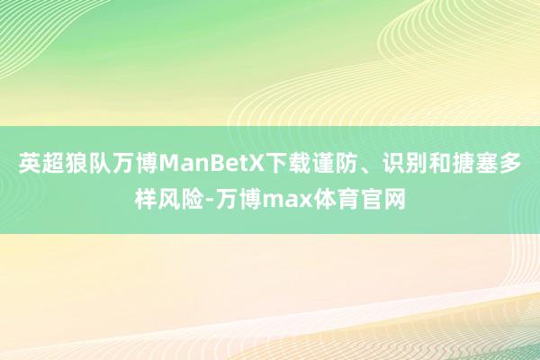 英超狼队万博ManBetX下载谨防、识别和搪塞多样风险-万博max体育官网