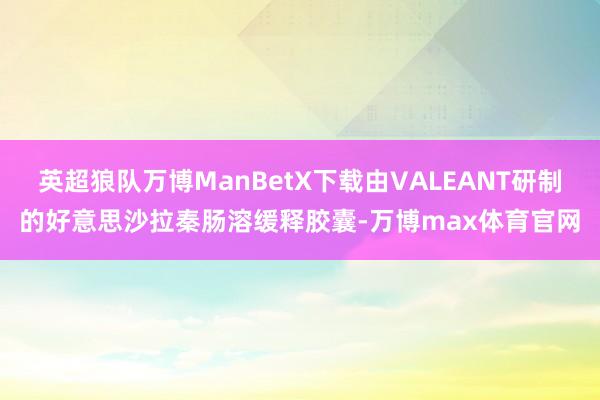 英超狼队万博ManBetX下载由VALEANT研制的好意思沙拉秦肠溶缓释胶囊-万博max体育官网
